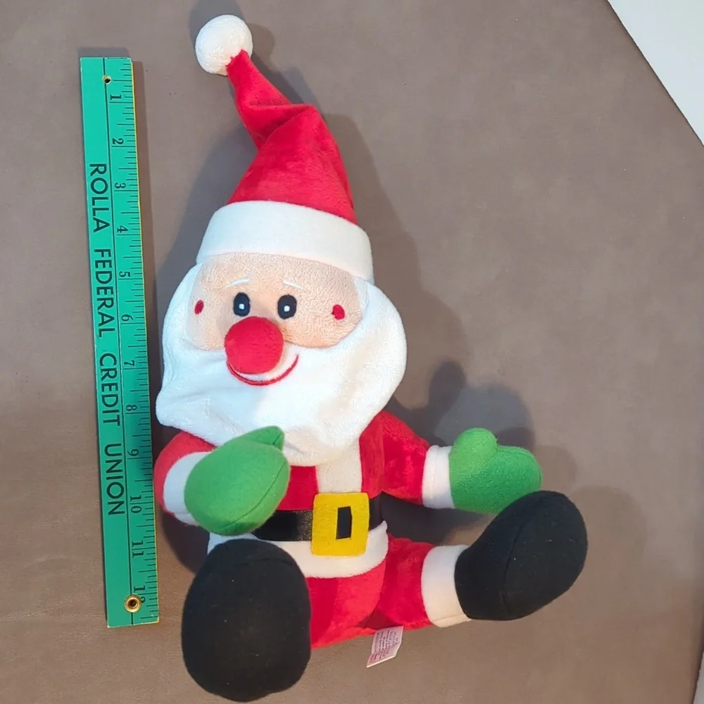 2013 Progressive Plush Santa Clause Stuffed Animal 12 Inch